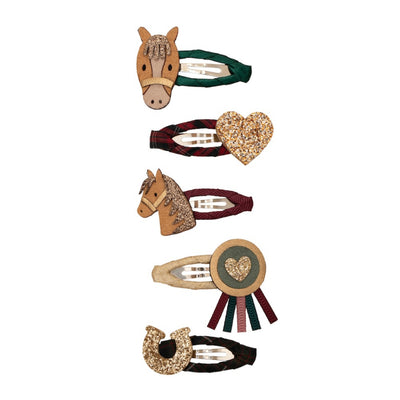Mimi and Lula Clic Clac Hair Clips - Pony Pals Pack of 5