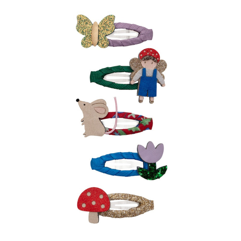 Mimi and Lula Clic Clac Hair Clips - Woodland Fairy Pack of 5