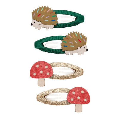 Mimi and Lula Clic Clac Hair Clips - Harry Hedgehog Pack of 4