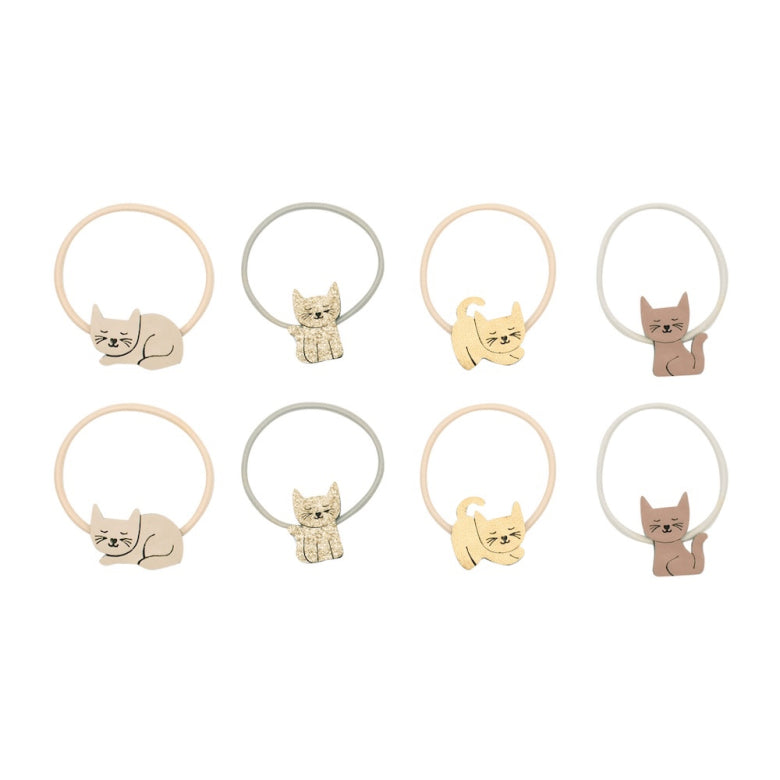 Mimi and Lula Hair Elastics - Kitty Cat Pack of 8