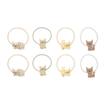 Mimi and Lula Hair Elastics - Kitty Cat Pack of 8