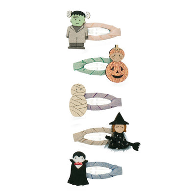Mimi and Lula Clic Clac Hair Clips - Monsters Pack of 5