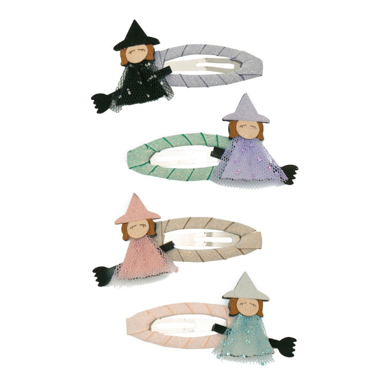 Mimi and Lula Clic Clac Hair Clips - Witch Friends Pack of 4