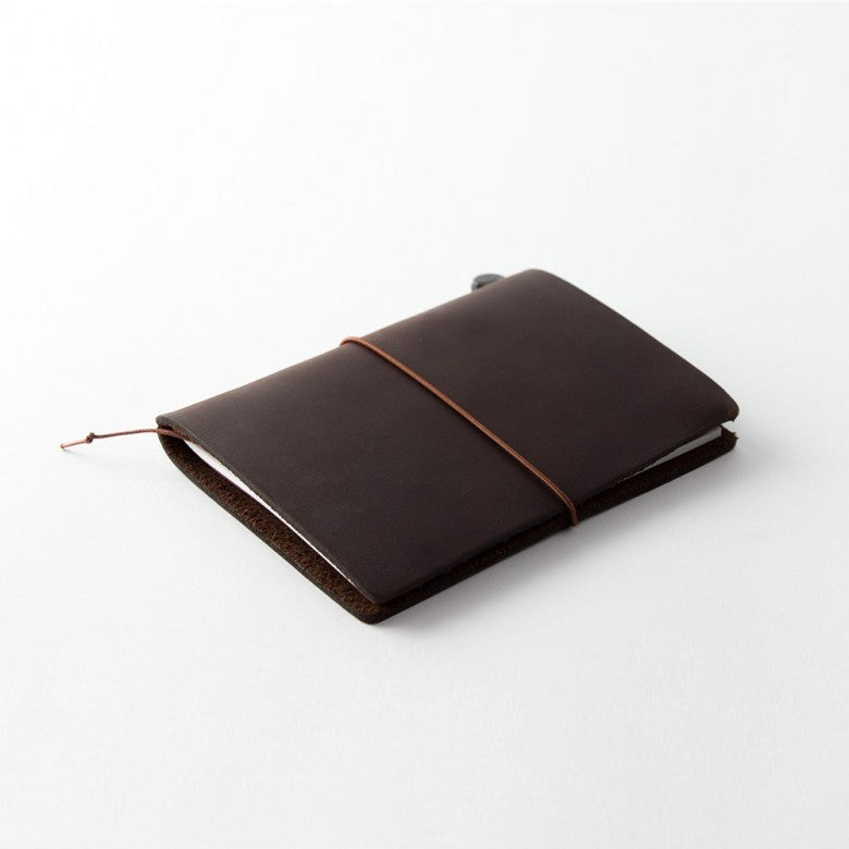 Passport Sized TRAVELER'S Notebook Starter Kit - Brown Leather