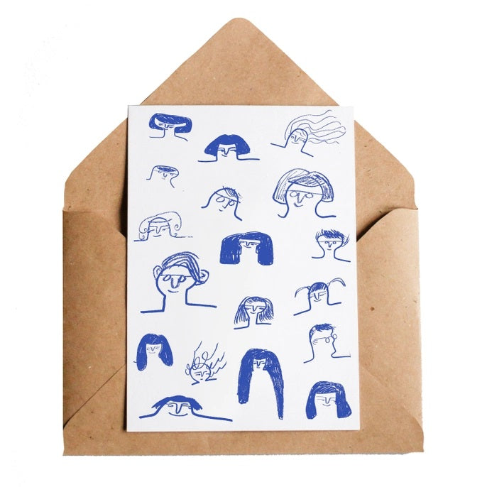 People From My Mind Greetings Card