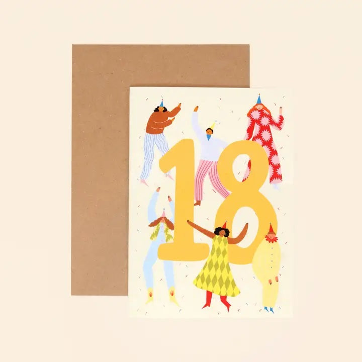 Age 18 Party People Card