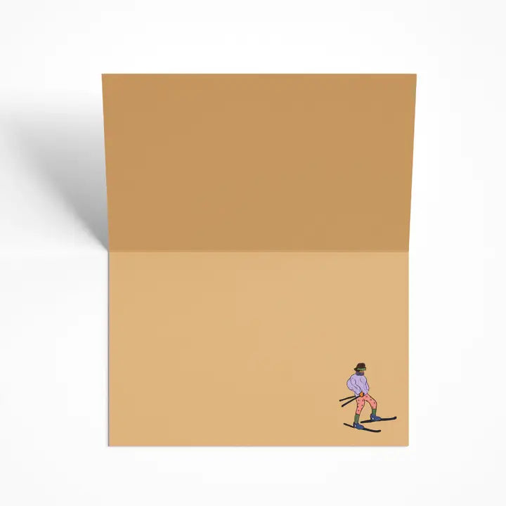 Skiing in Viennetta Themed Birthday Card