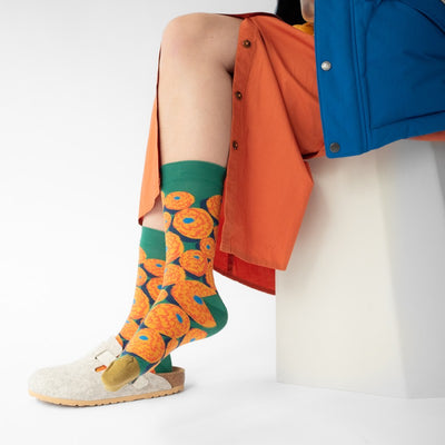 Bonne Maison Socks - Emerald Orange