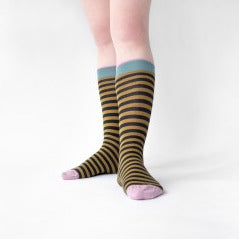 Bonne Maison Socks - Stripe Absinth