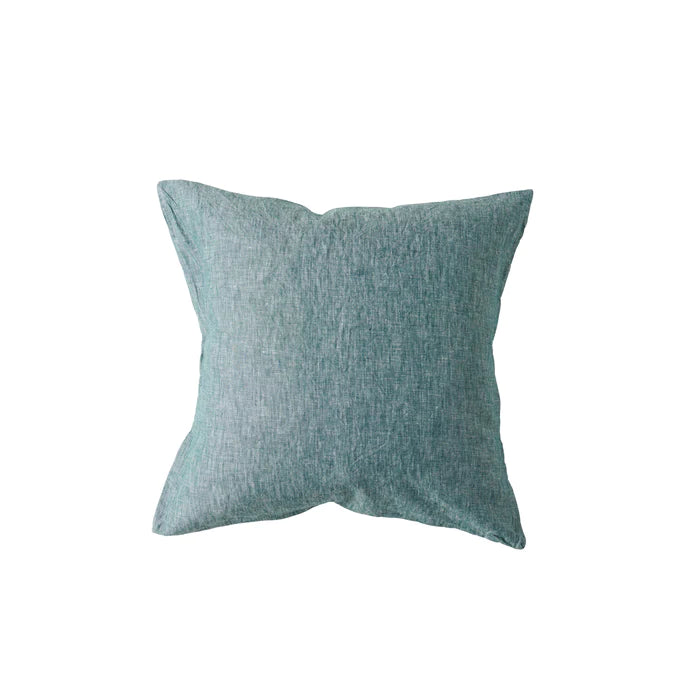 Linen Chambray Cushion Cover - Spruce