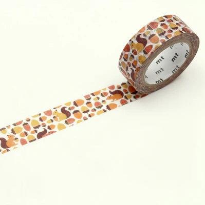 mt Washi Tape - Squirrel and Acorn