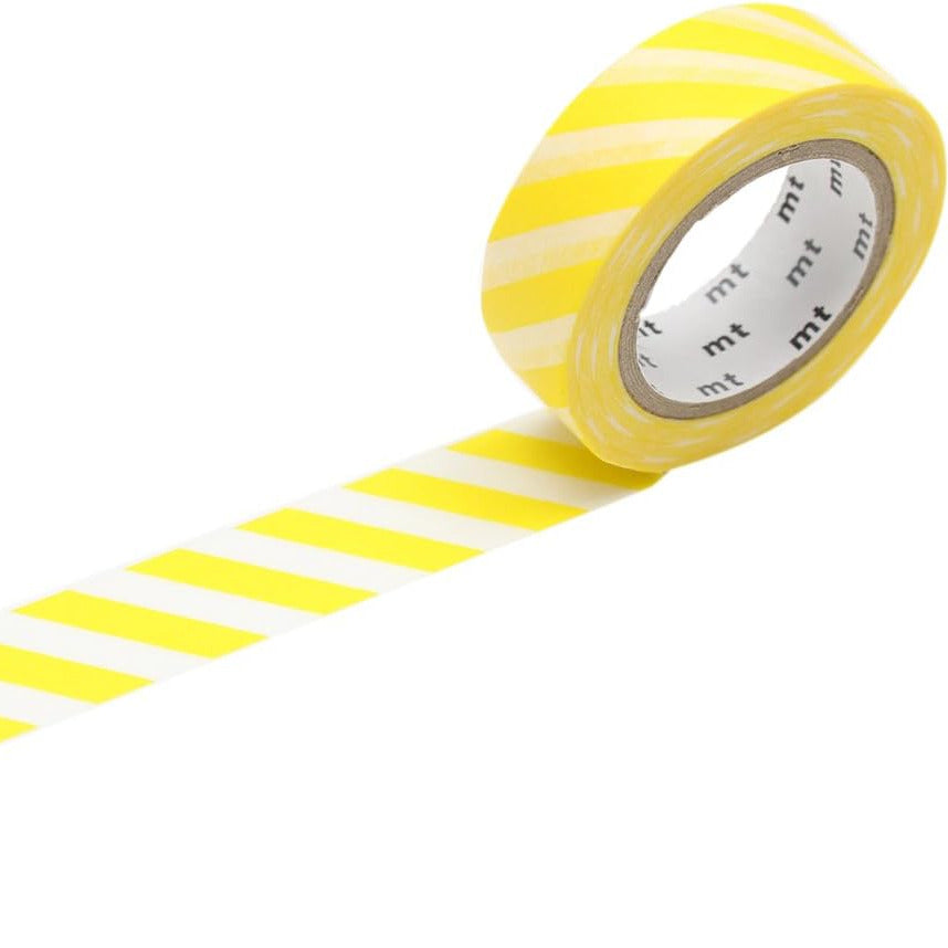 mt Washi Tape - Stripe Lemon