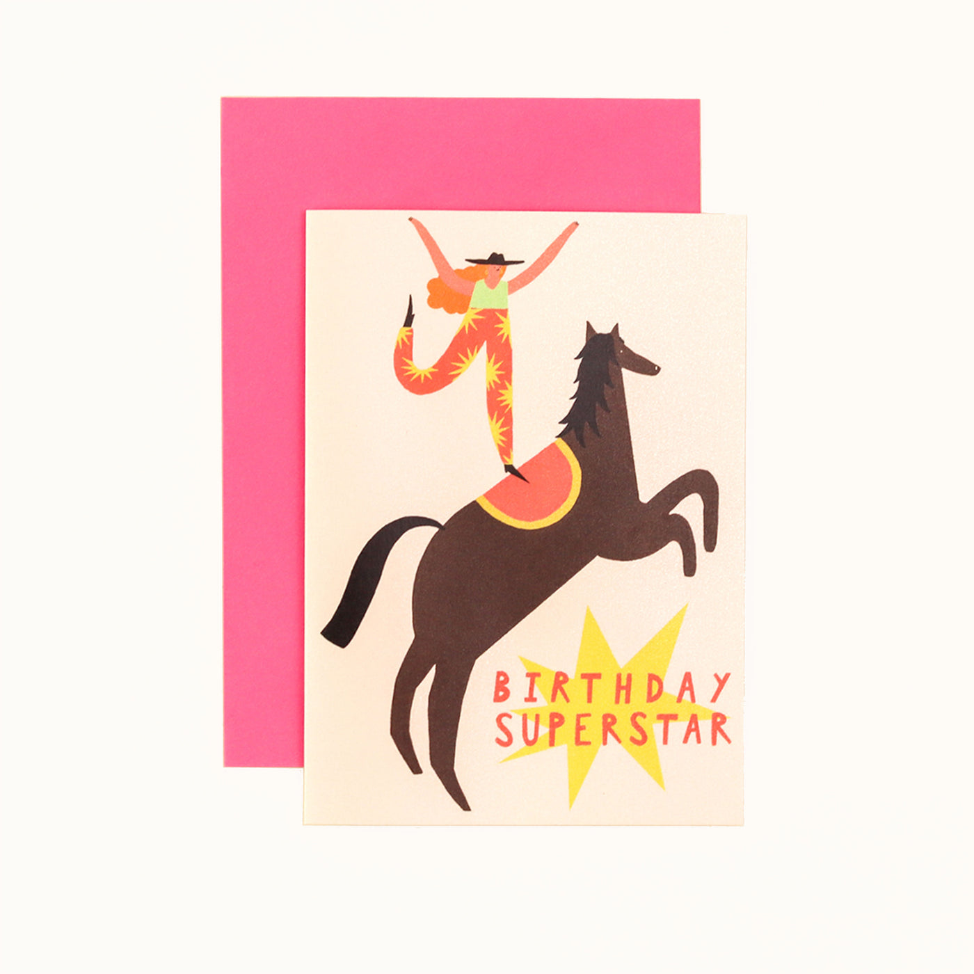 Superstar Birthday Cowgirl Card