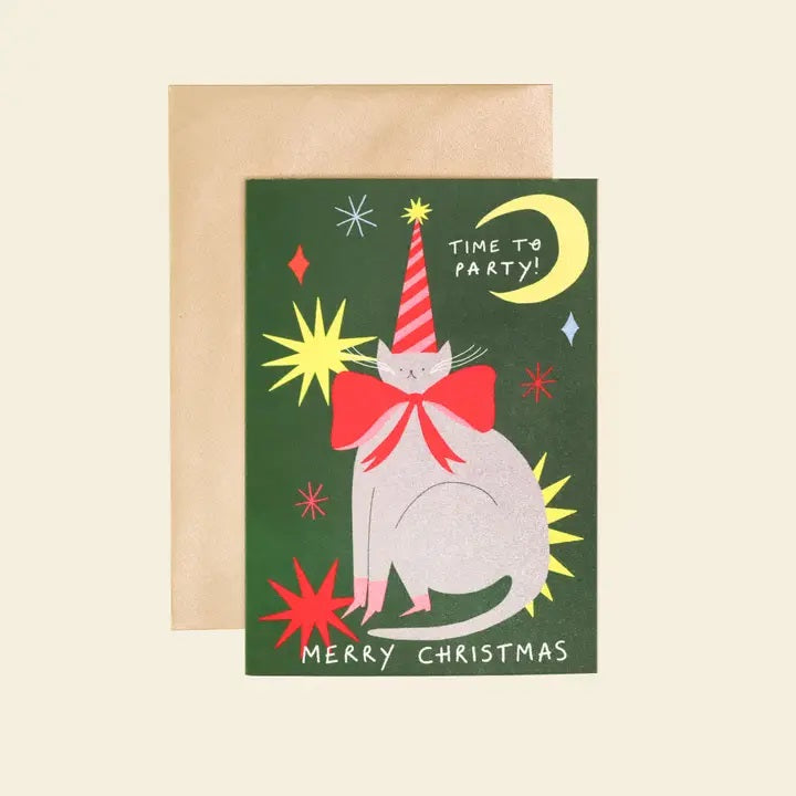 Time To Party! Christmas Card