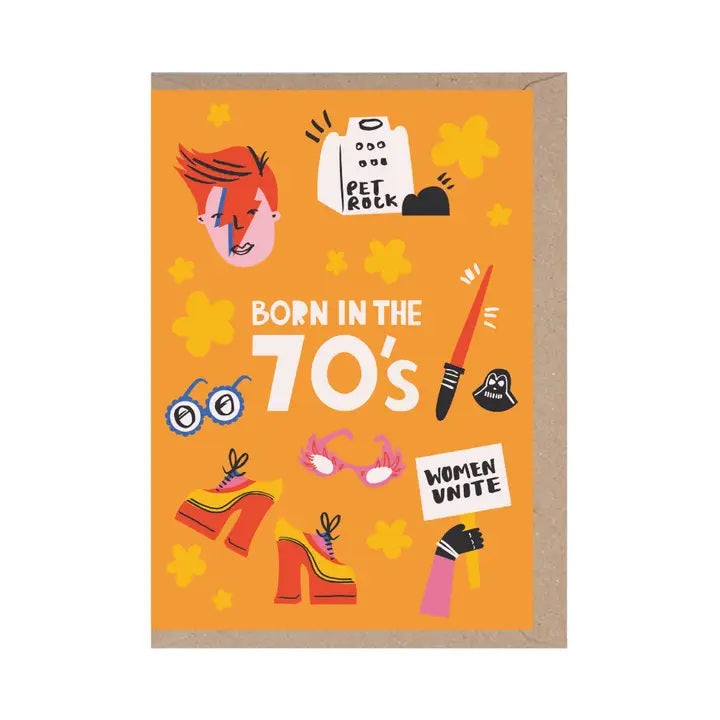 Born in the 70's Birthday Card