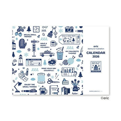 Eric Small Things 2026 Wall Calendar