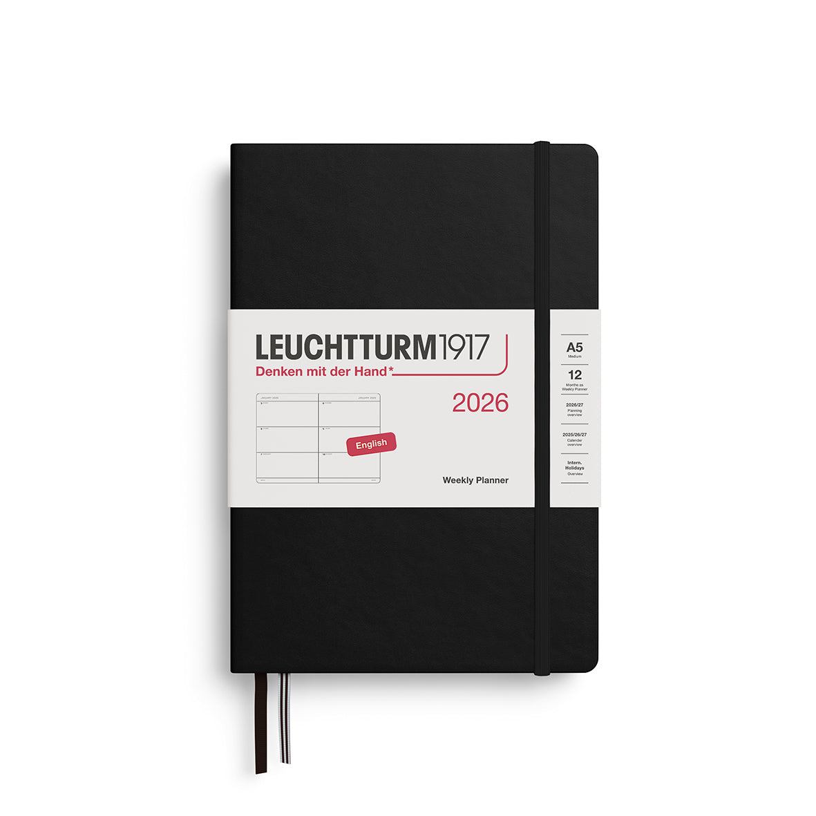 Leuchtturm A5 Weekly Planner - 2026