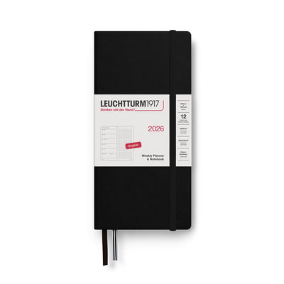 Leuchtturm Wallet Weekly Planner and Notebook 2026