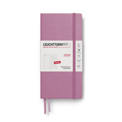 Leuchtturm Wallet Weekly Planner and Notebook 2026