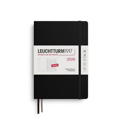 Leuchtturm A5 Weekly Planner & Notebook - 2026