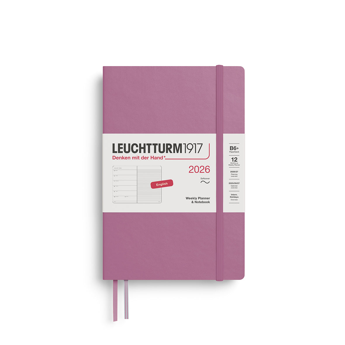 Leuchtturm B6+ Softcover Weekly Planner & Notebook - 2026