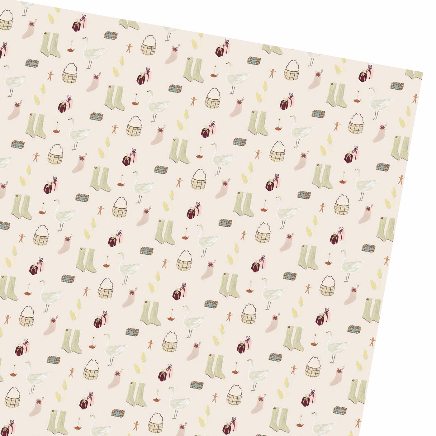 Wellie Boot Season Wrapping Paper by Harriet Watson