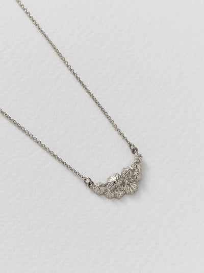 Limpet Cluster Inline Necklace - Silver