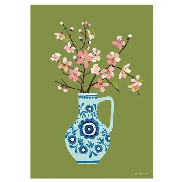 A3 Cherry Blossom Art Print by Brie Harrison