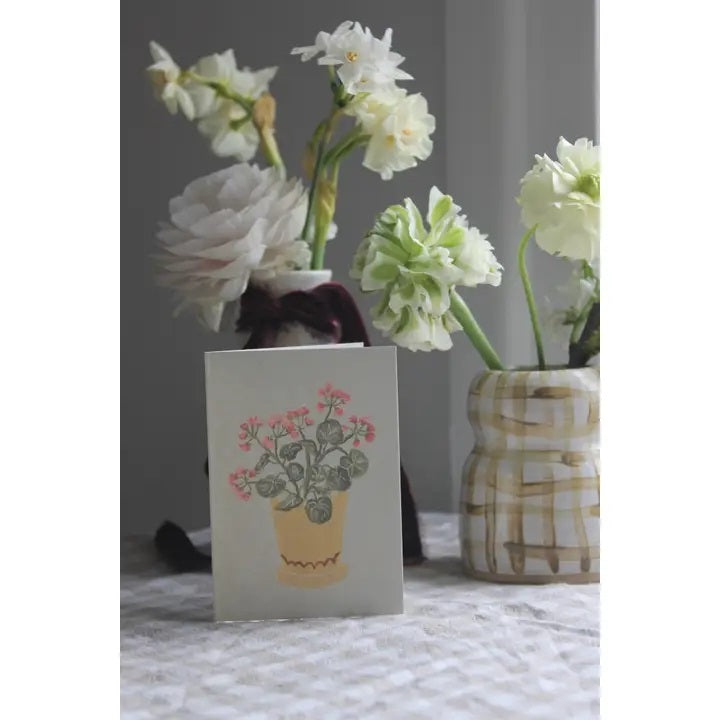 Geraniums Mini Card