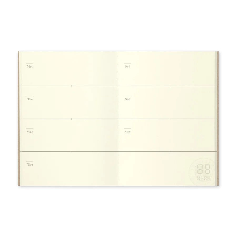 007 Free Weekly Diary - Passport TRAVELER'S Notebook Insert