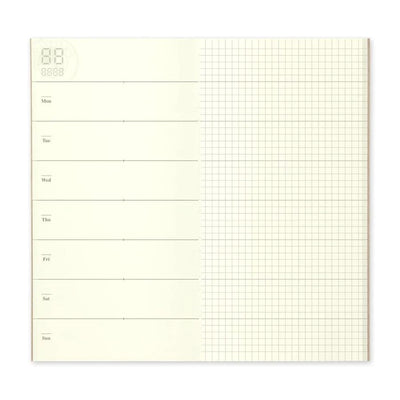 019 Free Weekly Diary & Grid Notebook - TRAVELER'S Notebook Insert