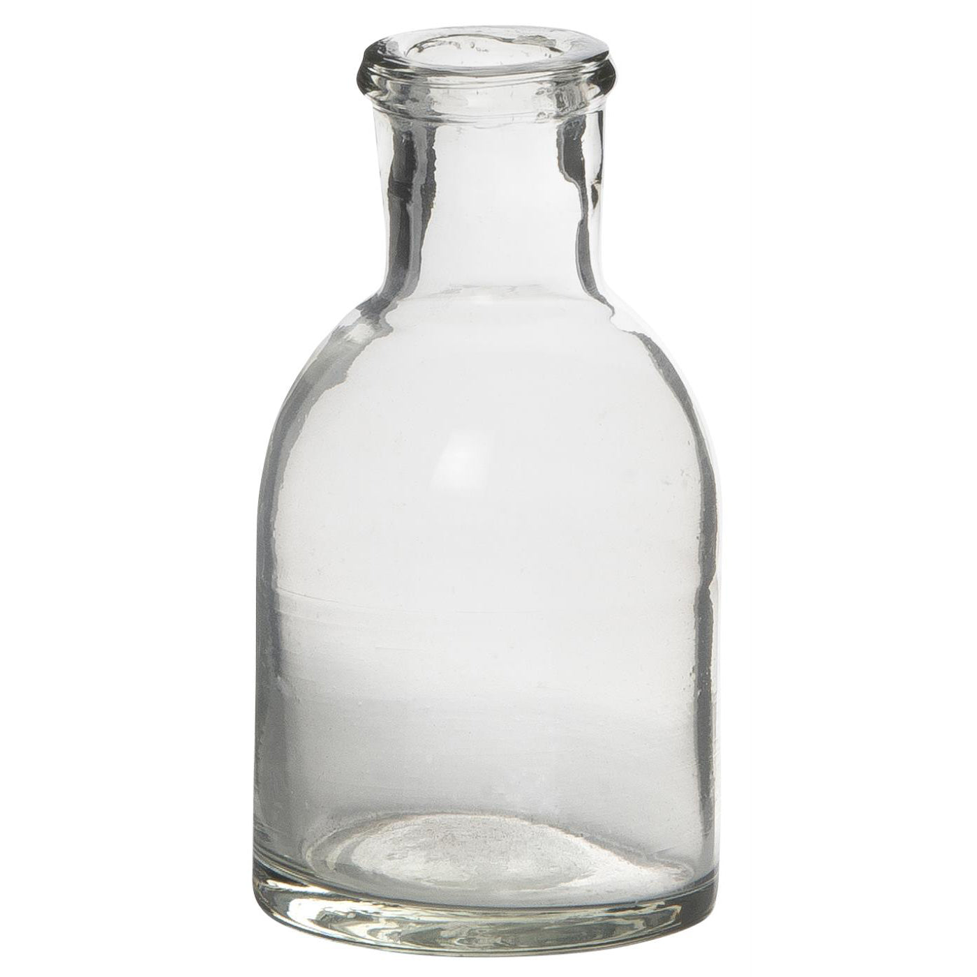 Small Glass Apothecary Bottle or Candle Holder - Simple