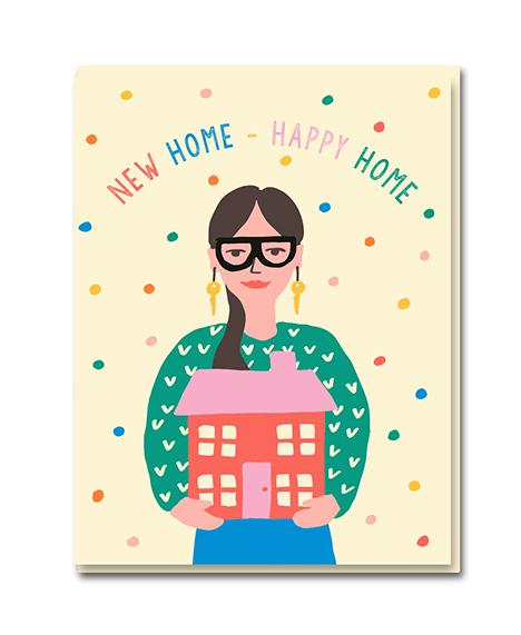 New Home, Happy Home Greetings Card