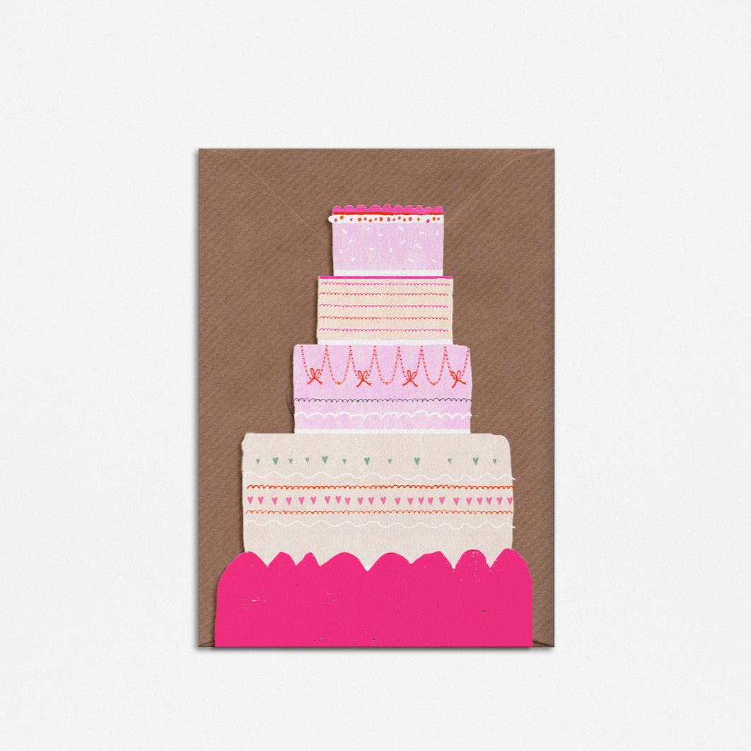 A Happy Cake Die-Cut Greetings Card