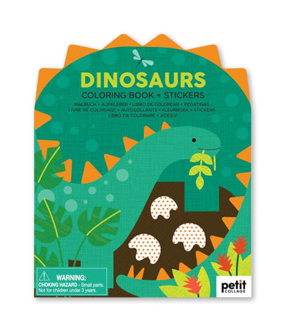 Colouring Book with Stickers - Dinosaurs