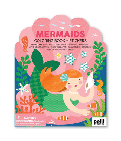 Colouring Book with Stickers - Mermaids