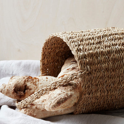 Seagrass Storage Basket with Handle