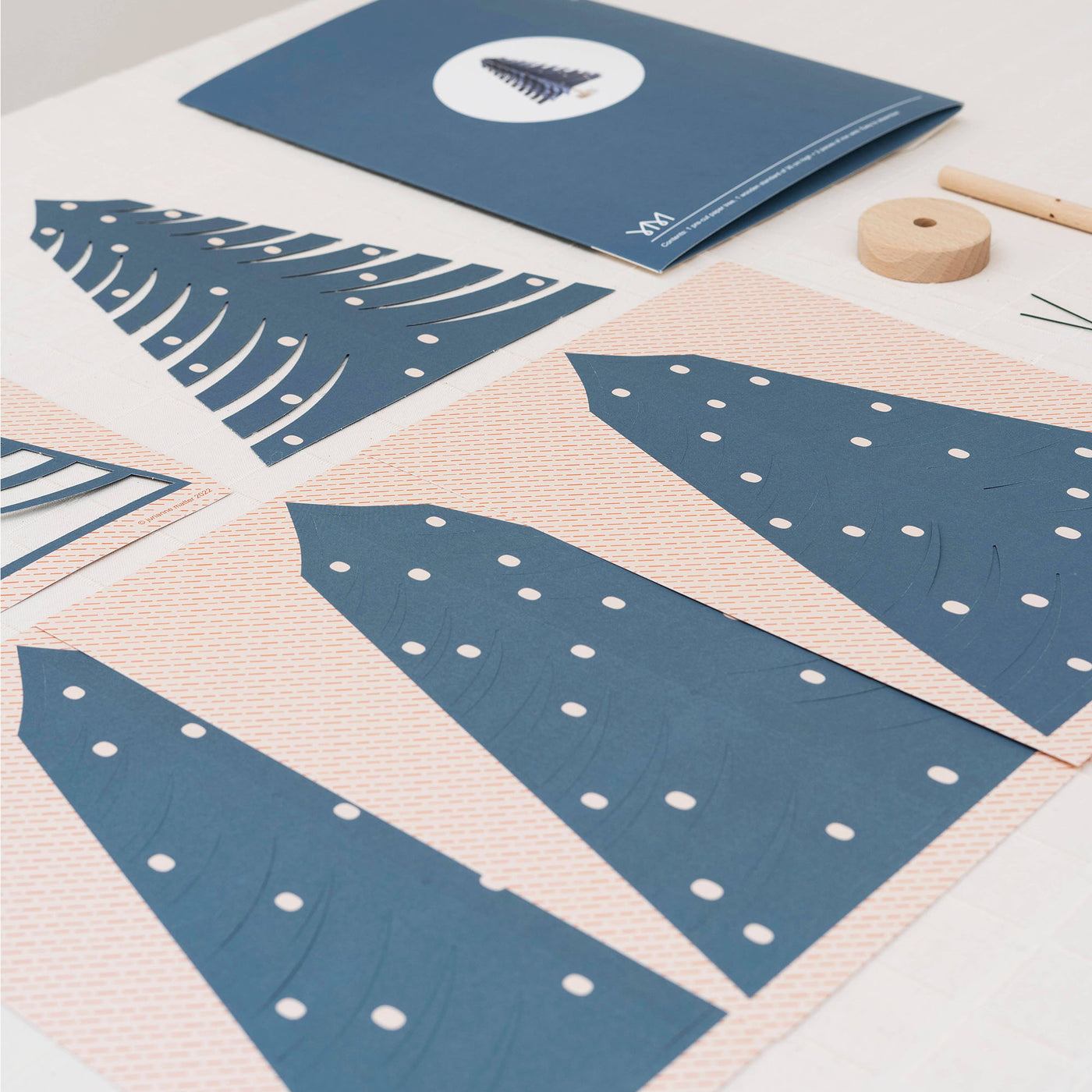 Fir Tree Decoration - Dark Blue