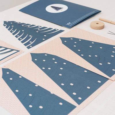 Fir Tree Decoration - Dark Blue