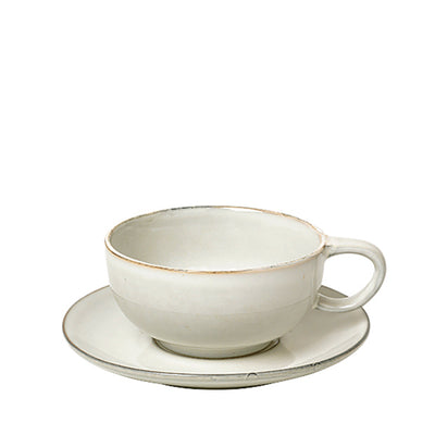 Nordic Sand Cup with Saucer - Large