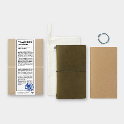 TRAVELER'S Notebook - Olive Leather Starter Kit