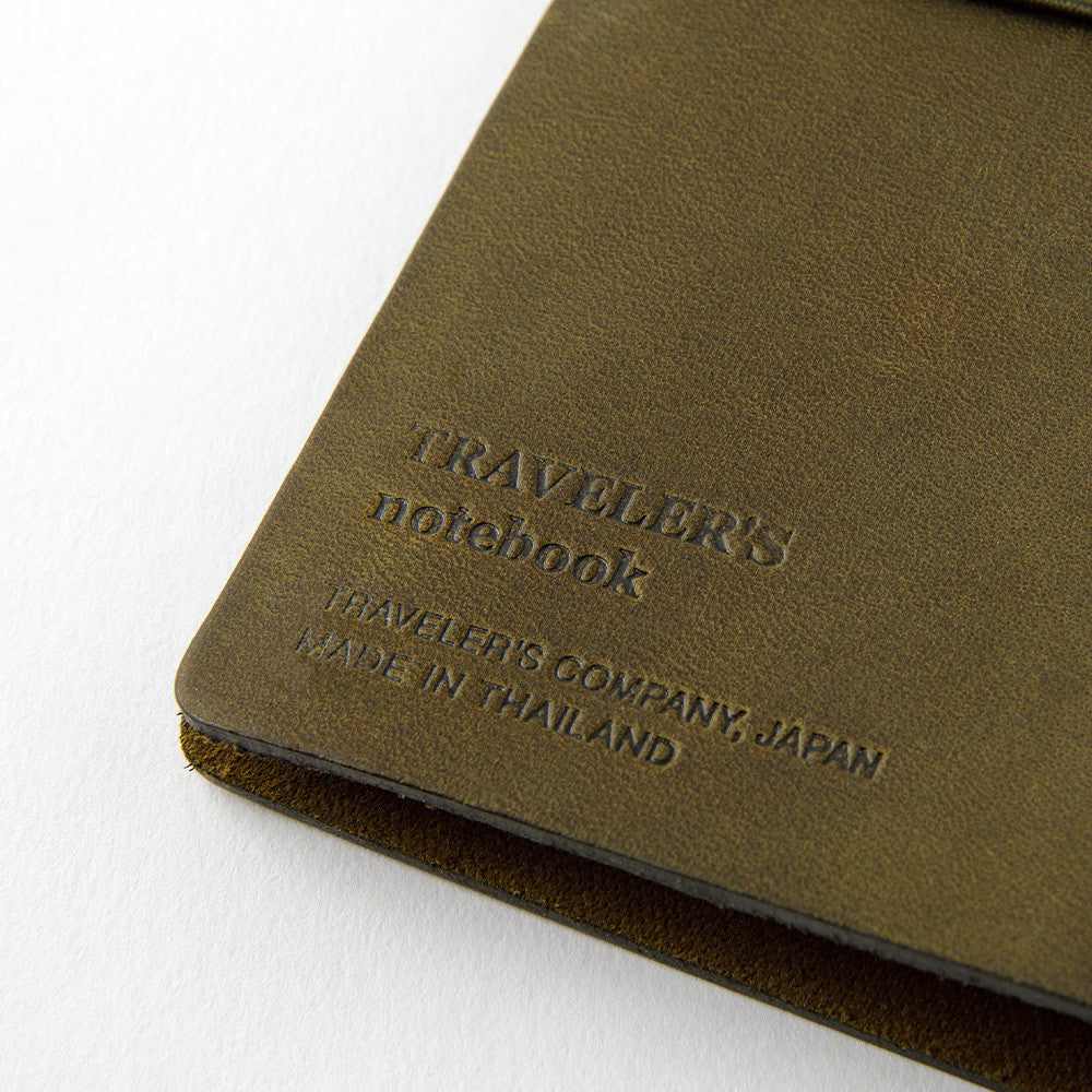 Passport Sized TRAVELER'S Notebook Starter Kit - Olive Leather