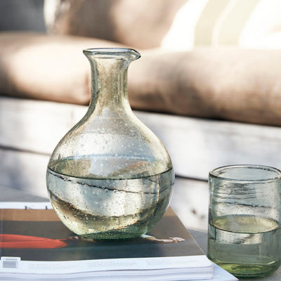 Handmade Glass Jug - Green
