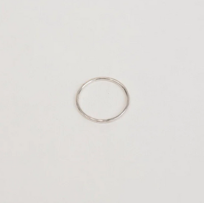 Plain Hammered Stacking Ring