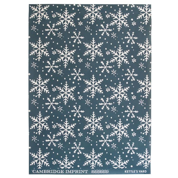 Blue 'Snowflake' Wrapping Paper