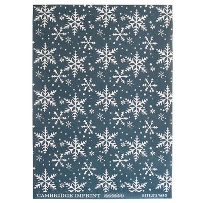 Blue 'Snowflake' Wrapping Paper
