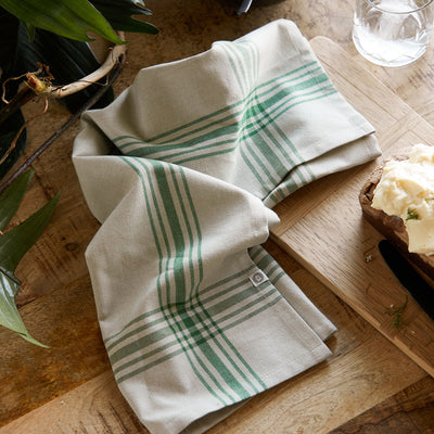 Pair of Chef Tea Towels - Green