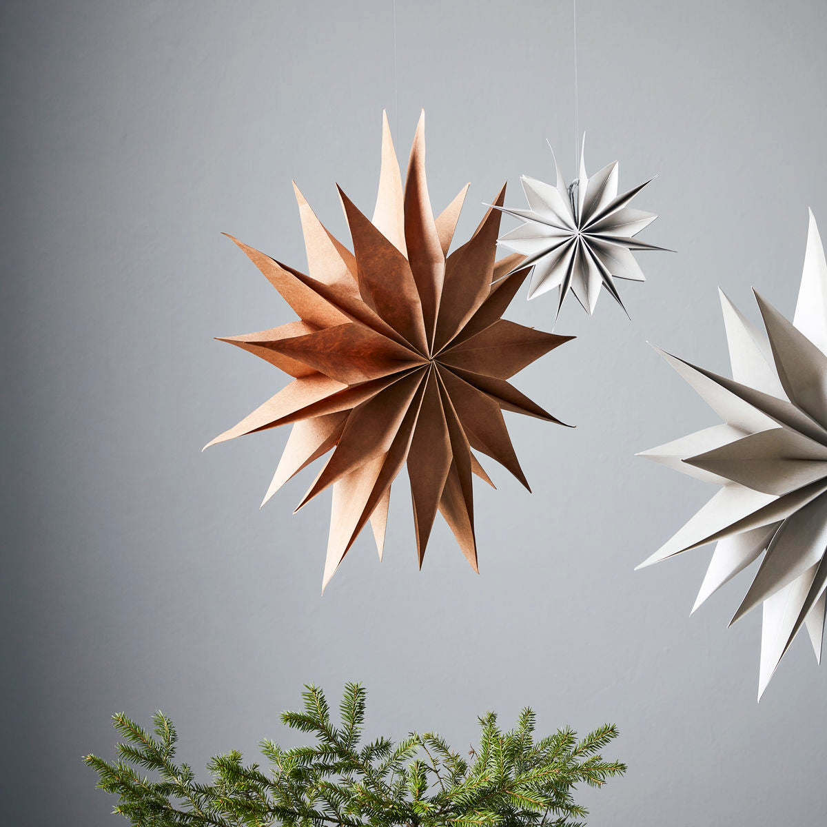 50cm 'Capella' Paper Star - Natural