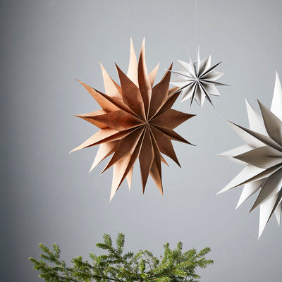 50cm 'Capella' Paper Star - Natural