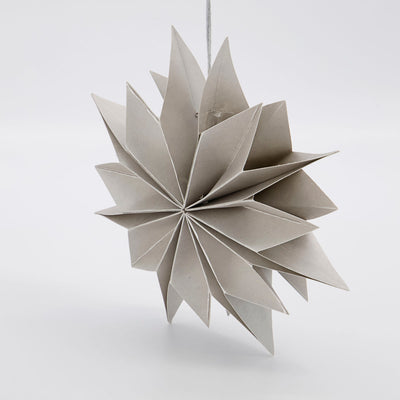 20cm 'Capella' Paper Star - Pearl